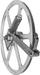 Biro 14 inch UPPER SAW WHEEL with HING(FIXED HEAD) replacement part 51184 by Papco Parts